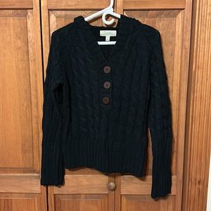 Cable Knit Hooded women’s Sweater